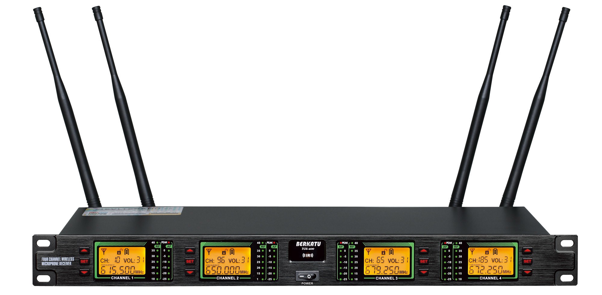 BERKATU柏卡圖TGS-400一拖四組合式無線接收機(jī)