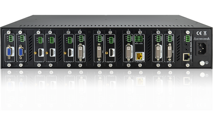 FMX12C 音視頻專業切換設備背面