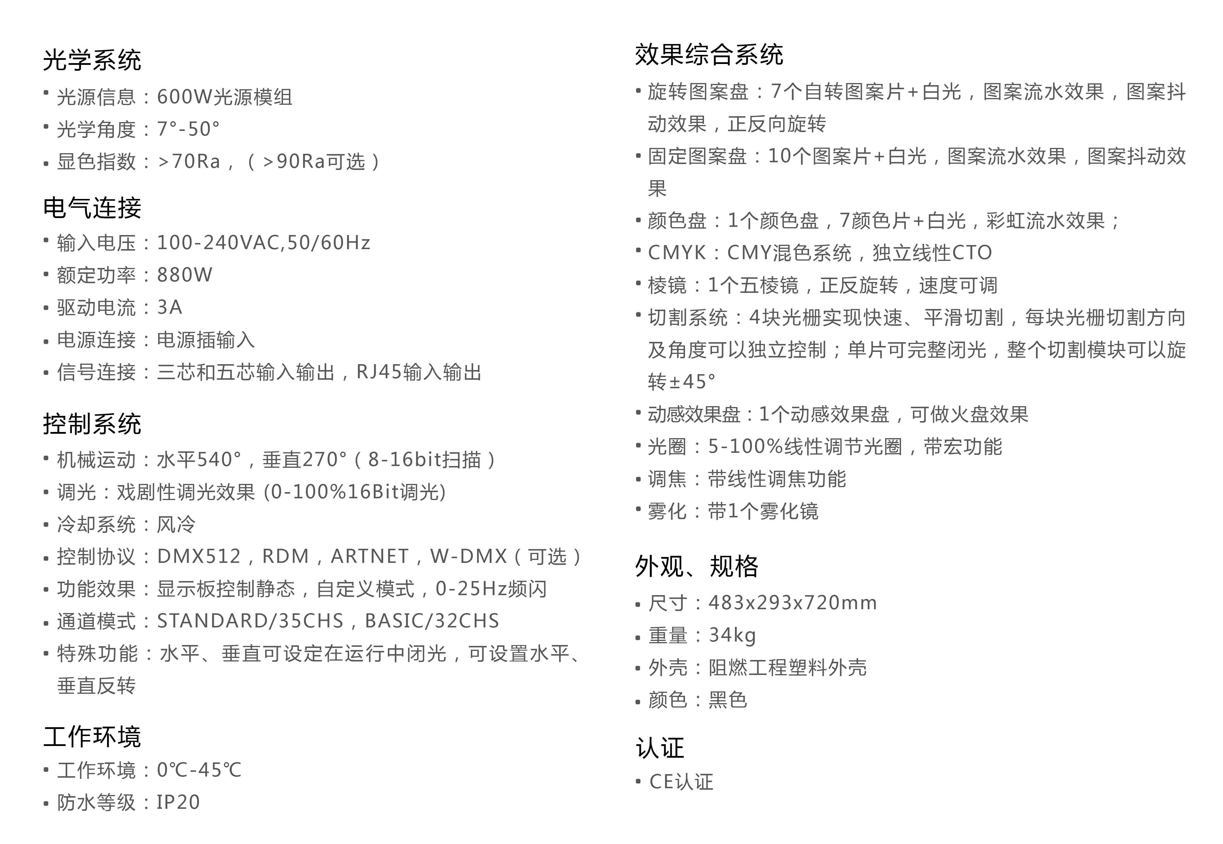 搖頭圖案切割燈詳細信息